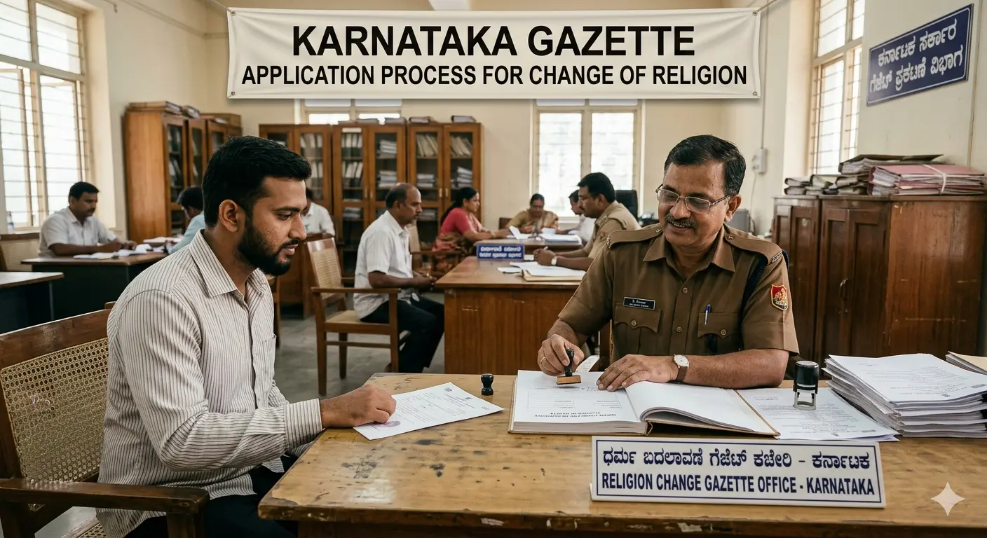 Gazette Notification for Change of Religion in Karnataka