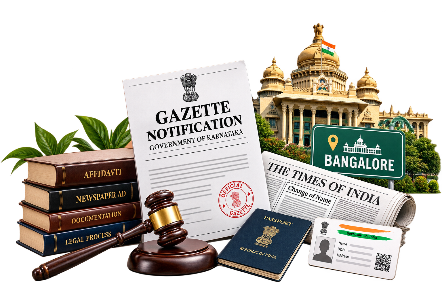 Gazette Name Change in Bangalore